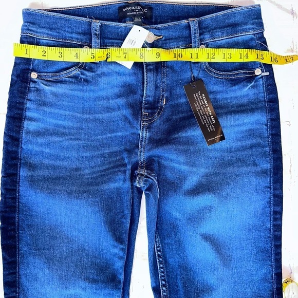 NWT Women’s 28/6 Banana Republic High Rise Bootcut Blue Denim Jeans - Picture 6 of 8